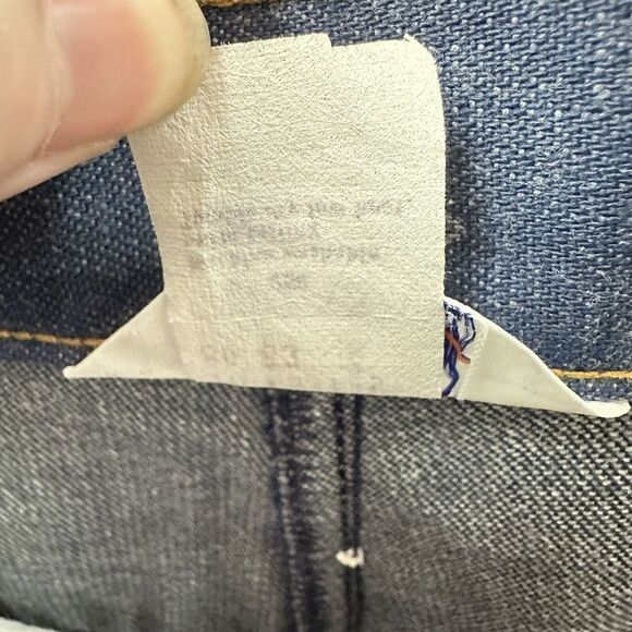 Vtg 60s 70s Levi's Denim Skirt Big E‎ Orange Tab Knee Length Size 10 Made in USA - Picture 9 of 9